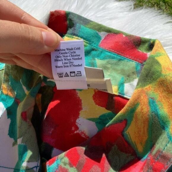 Coldwater Creek Size PM Floral Jacket Spring Cute - Picture 8 of 9